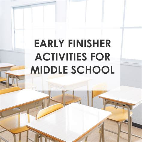 Early Finisher Activities for Middle School - Mrs. Nelson's Middles