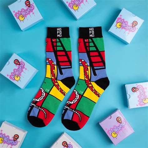 Snakes & Ladders - Crew Length Socks – NoFoMo