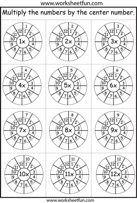 Multiplication Worksheets 1-12 | Printable Practice Sheets for ...