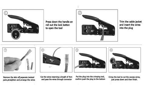 Smarttech Crimping Tool Cat7 Cat5 Crimper Pass Through Rj45 Connectors ...