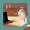 Buy NUUK LIT Cordless & Rechargeable 7 Inch Table Fan with Night Light ...