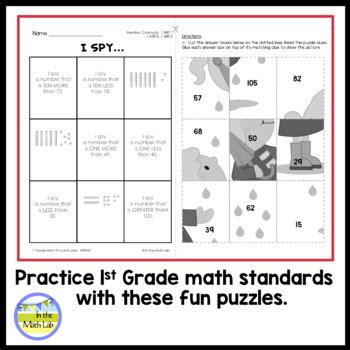 Image result for Math Puzzles 1st Grade