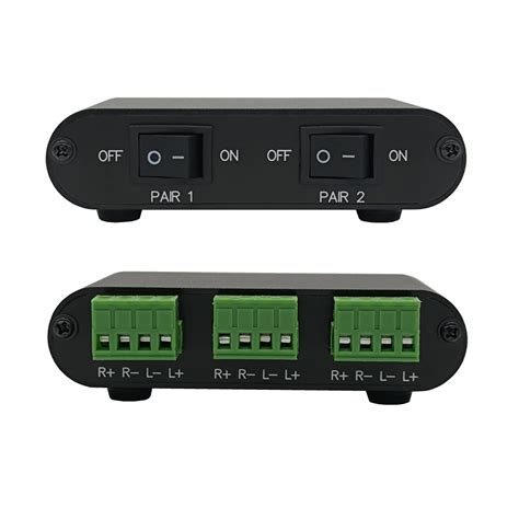 Buy 2-Way Audio Stereo Speaker selector Switcher Box, Combiner Multi ...