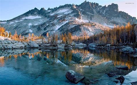 Snow Mountain Lake Wallpapers - Top Free Snow Mountain Lake Backgrounds ...