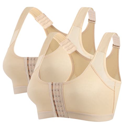 Hfnxid Front Closure Post Surgery Compression Bras for Women 2025 ...
