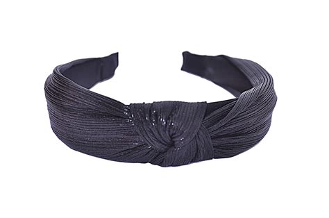 Vogue Hair Accessories Solid Shimmer Fabric Knot Plastic Hairband ...