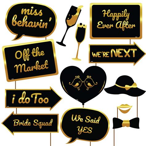 Festiko Bride to Be Photobooth Props 13 Pcs/Bride to BE PHOTOBOOTH ...