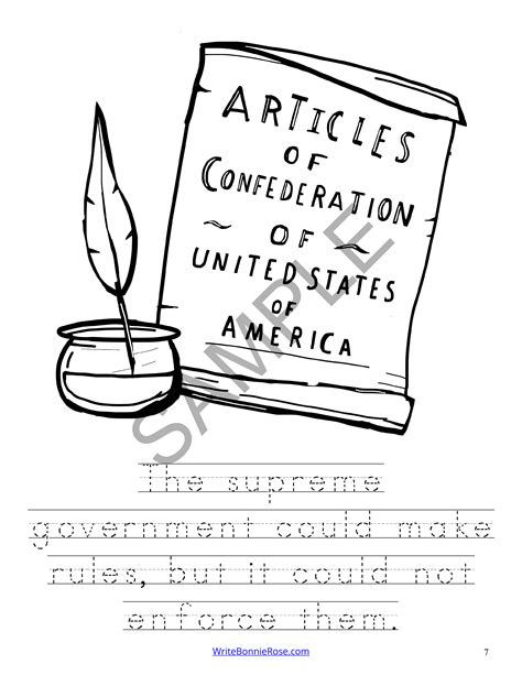 Story of the U.S. Constitution and Bill of Rights Coloring Book-Level B ...