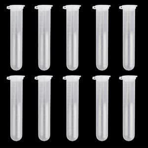 10x Plastic 10ml Graduated Cylinder Centrifuge Tube Lab Test Sample ...