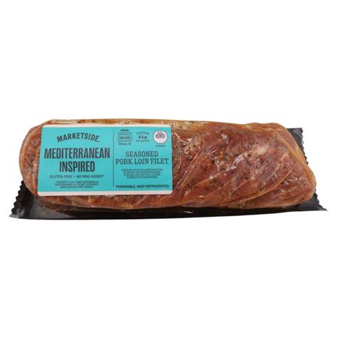 Marketside Mediterranean Inspired Fresh Seasoned Pork Loin Filet (1 ...
