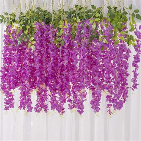 Buy Well Art Gallery Artificial Wisteria Hanging Flower Vine for ...