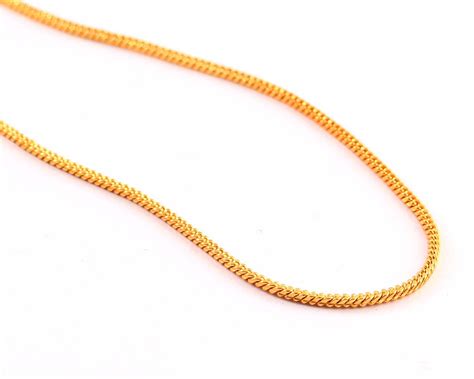 Unisex Gold-Toned Brass Gold-Plated Chain – Jewar Mandi