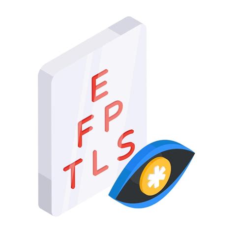 Modern design icon of eye test | Premium Vector