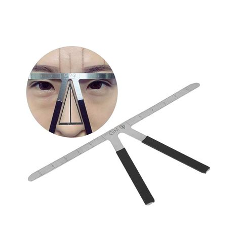Eyebrow Measuring Metal T Type Scale – artistryeyes.com