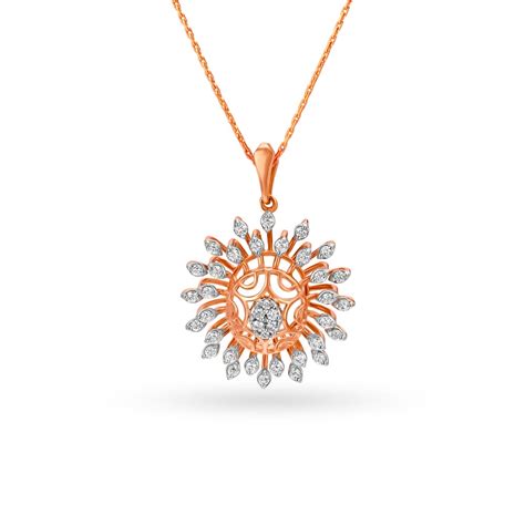 Fancy Floral Diamond Pendant