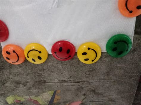 Buy Qatalitic Round Cartoon Emoji Smile Smiley Face Fridge Magnets ...