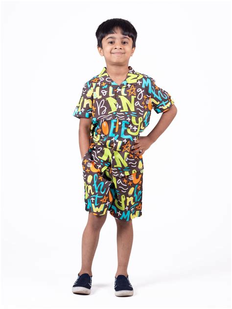 Shop Abstract Printed Boys Two Piece Sets Online India