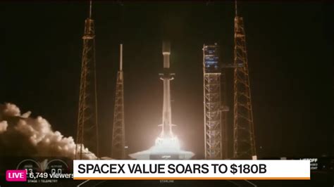 Watch SpaceX Value Closer to $180 Billion in Tender Offer - Bloomberg