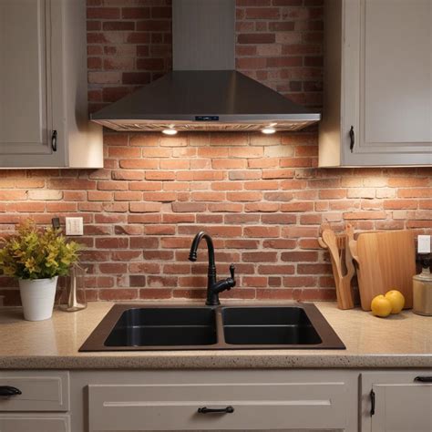 Faux Brick Backsplash DIY for Rustic Charm: Transform Your Kitchen on a ...