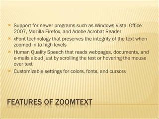 ZoomText Tutorial 的图像结果