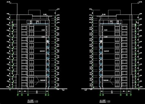 12层小高层住宅楼建筑设计图带效果图