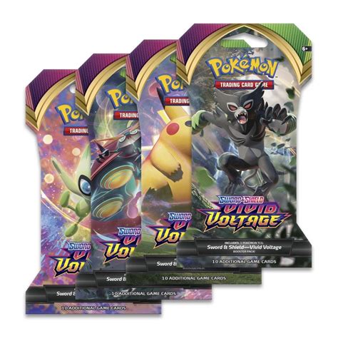 Pokémon TCG: Sword & Shield-Vivid Voltage Sleeved Booster Pack (10 ...