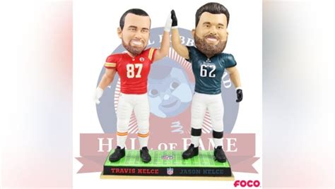 Jason, Travis Kelce bobblehead unveiled ahead of Super Bowl LIV | FOX ...