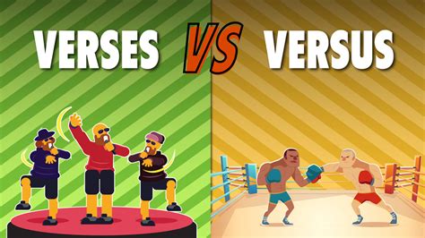 Difference in Meaning Between Verses vs. Versus | YourDictionary