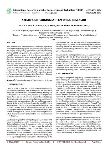 Image result for Smart Parking System Using Arduino and IR Sensor