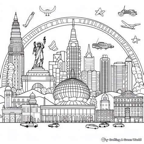 Colouring Pages Printable Usa