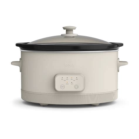 bella 6-Quart Programmable Slow Cooker - Digital Crock Pot with Timer ...