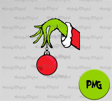 Grinch Holding Ornament PNG, Grinch Png Design, Grinch Christmas Design ...
