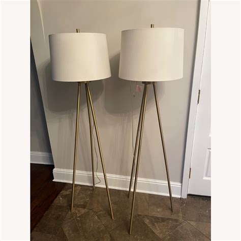 Target Ellis Tripod Floor Lamps in Brass - AptDeco