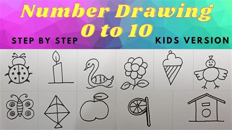 Image result for How to Draw Using Numbers 1 10