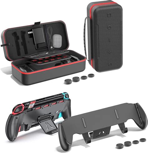 Amazon.com: Switch Grip with Upgraded Adjustable Stand and Switch Carry ...