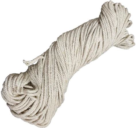AMIT TEXTILES Premium Cotton Braided Clothesline Rope - 10 meter/5mm ...
