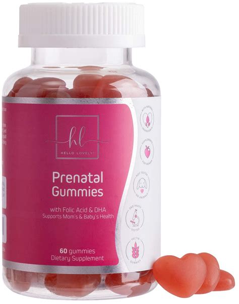 Prenatal Vitamin Gummies with DHA, Folic Acid & Immune Support - 60 ...