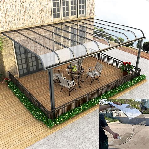 Amazon.com: Hoja de policarbonato para techos para exteriores, paneles ...