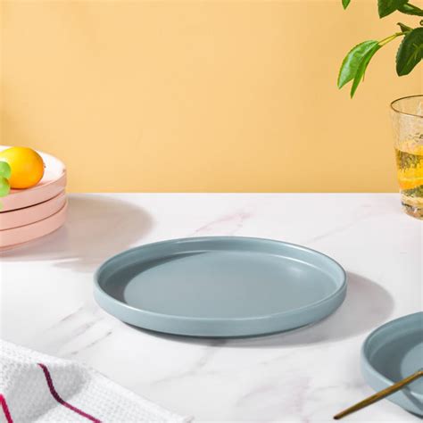Modern Stoneware Snack Plate Blue Online - Premium Snack Plate | Nestasia