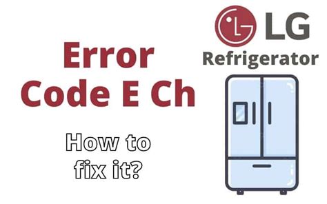 LG Inverter Refrigerator Error Code 的图像结果