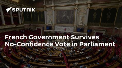 French Government Survives No-Confidence Vote in Parliament