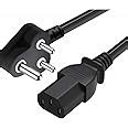 Buy V-TEC 1.2 Black Heavy Duty Computer Power Cable Cord for Desktops ...