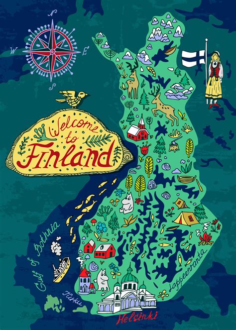 Map of Finland - Guide of the World