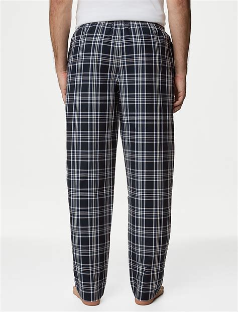 Buy 2pk Pure Cotton Pyjama Bottoms at Marks & Spencer