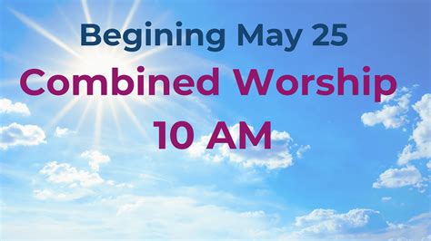 Combined Worshp at 10 AM Begins | Emmanuel Lutheran Church