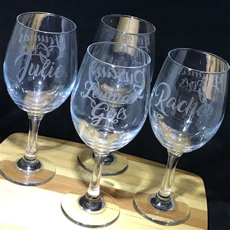 Personalized Etched Wine Glasses – JC Boutique