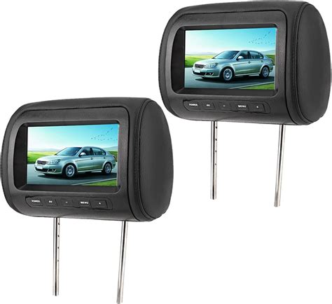 Amazon.com: car tv for Back seat, 2pcs 7 in Control Headrest LCD Video Monitor MP5 Display Black ...