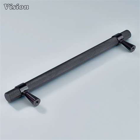 Canyon Knurled Brass Cabinet Handle - Oil Rubbed Bronze | Vision ...