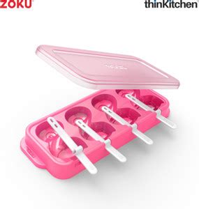 Zoku Flamingo Ice Pop Mold Pink Silicone Ice Cube Tray Price in India ...