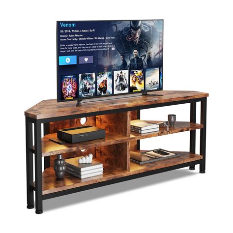 Dripex Tv Stand Cabinet With Led Lighting Corner Cabinet Tv ...